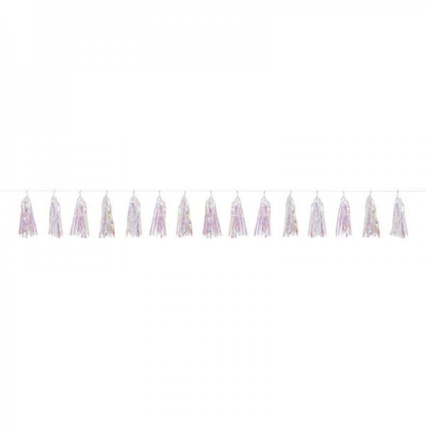 Γιρλάντα με φούντες ιριζέ 2,7m Γιρλάντα με φούντες ιριζέ 2,7m