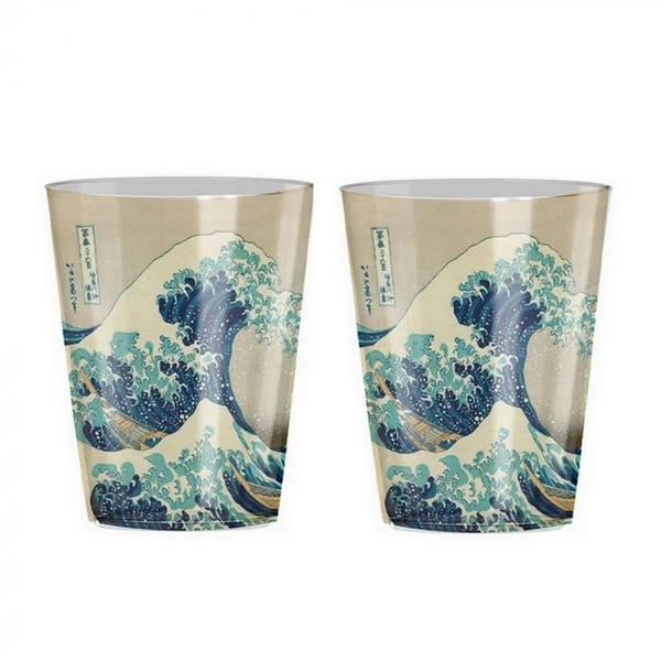 Σετ 2 Σφηνάκια “Vague” Hokusai 6,5x13cm