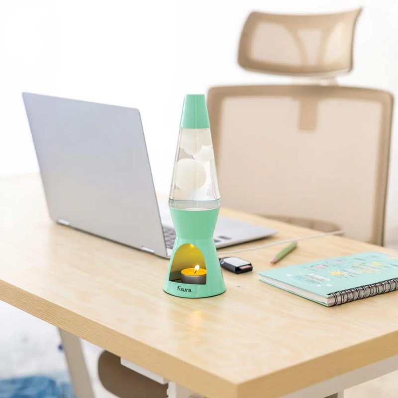 Fisura Tea Light Lava Lamp Mint Fisura Tea Light Lava Lamp Mint