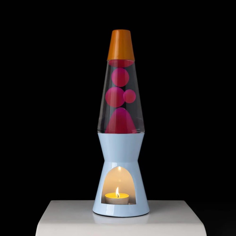 Fisura Tea Light Lava Lamp Orange Pink Blue Fisura Tea Light Lava Lamp Orange Pink Blue