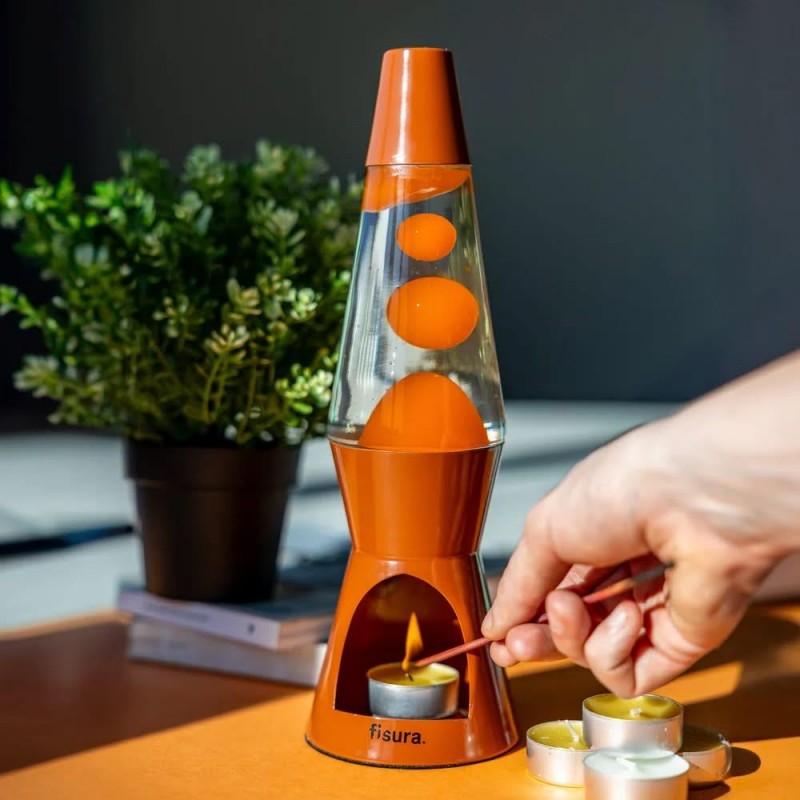 Fisura Tea Light Lava Lamp Terracota Fisura Tea Light Lava Lamp Terracota