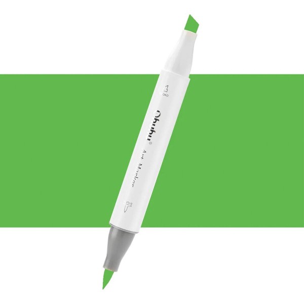 Ohuhu Honolulu Μαρκαδόρος Αλκοόλης Διπλή Μύτη (Πινέλο-Πλακέ) No G190 Olive Green