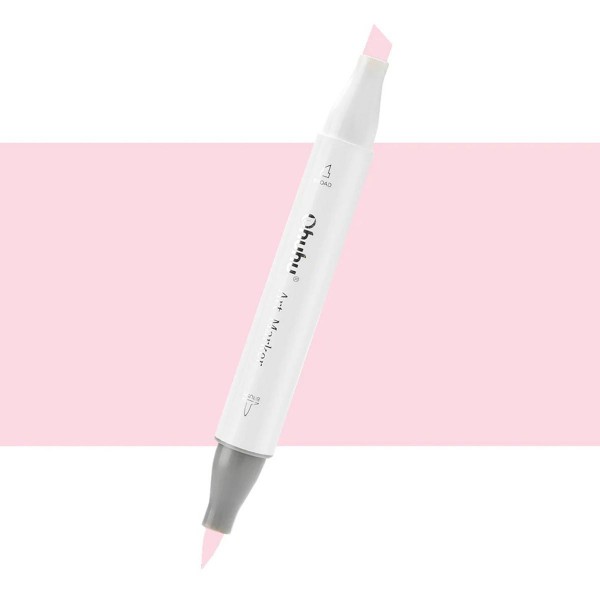 Ohuhu Honolulu Μαρκαδόρος Αλκοόλης Διπλή Μύτη (Πινέλο-Πλακέ) No RV270 Shadow Pink