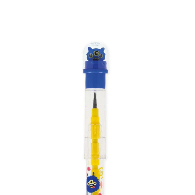 Legami Stackable Pencil with Eraser - Take a Tip Monster