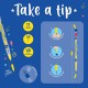Legami Stackable Pencil with Eraser - Take a Tip Monster