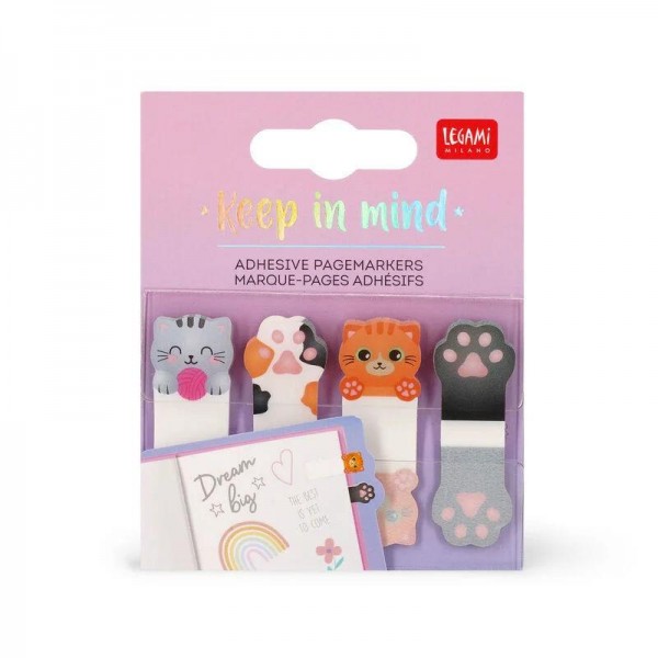 Legami Adhesive Pagemarkers - Keep in Mind Kitty
