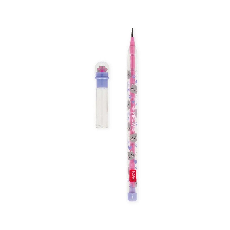 Legami Stackable Pencil with Eraser - Take a Tip Kitty