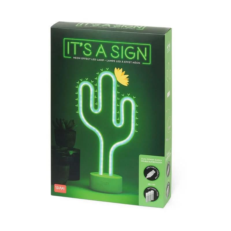 Legami Διακοσμητική LED Λάμπα Neon Κάκτος