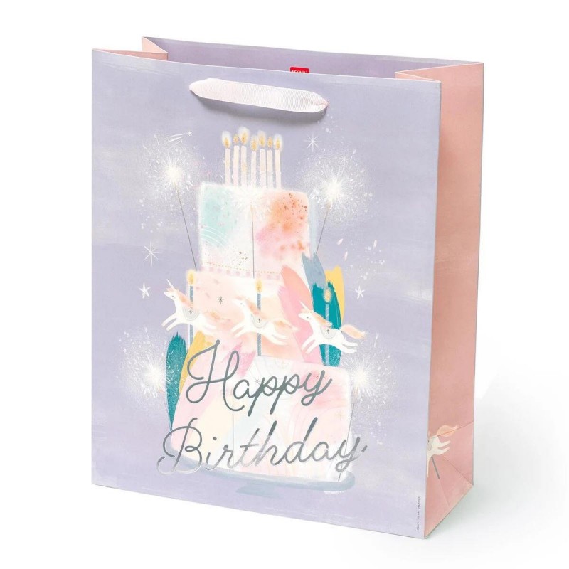 Legami Large Gift Bag Unicorn Cake