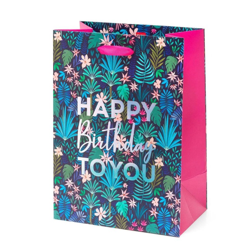 Legami Medium Gift Bag Happy Birthday Floral
