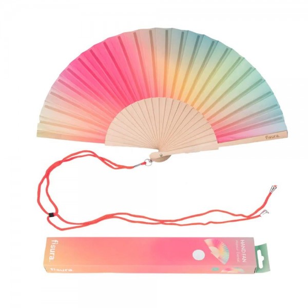 Fisura Βεντάλια Pink Green Gradient