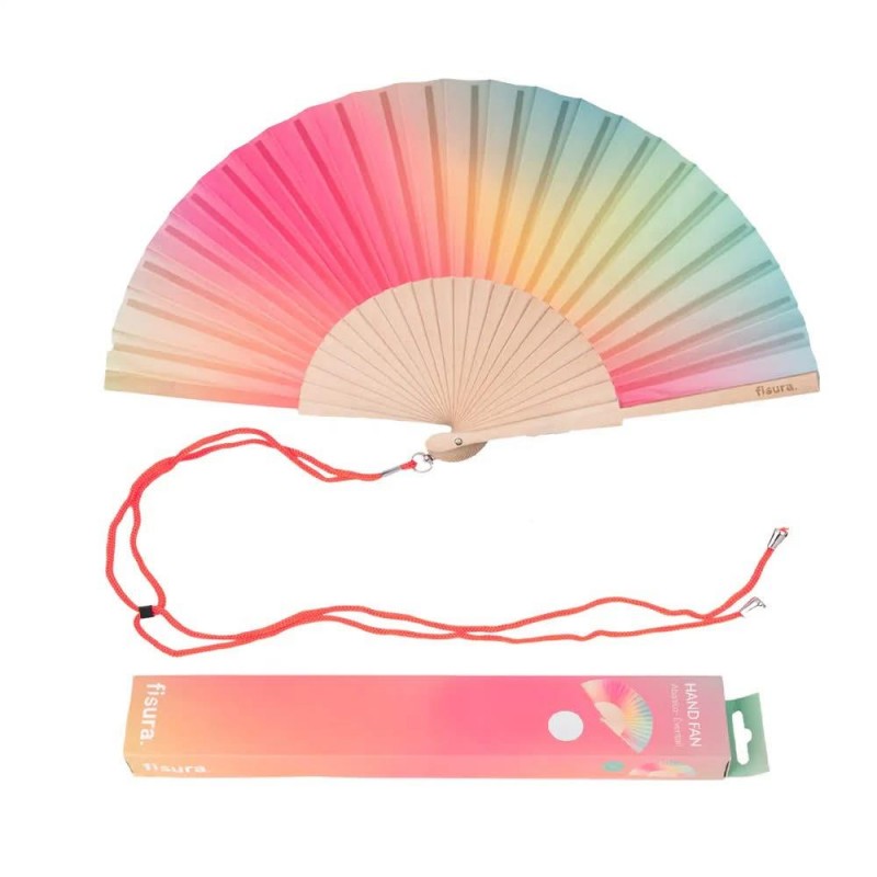 Fisura Βεντάλια Pink Green Gradient Fisura Βεντάλια Pink Green Gradient