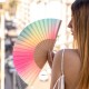 Fisura Βεντάλια Pink Green Gradient Fisura Βεντάλια Pink Green Gradient