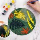 Luxe Decor Paint Wooden Wall Art Tropical In Gift Box