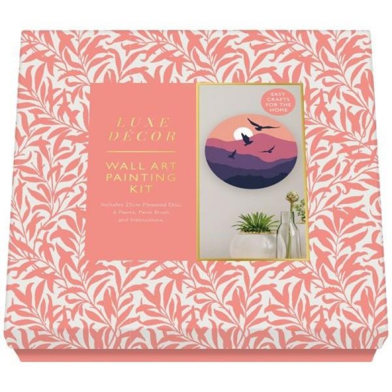 Luxe Decor Paint Wooden Wall Art Mountains In Gift Box