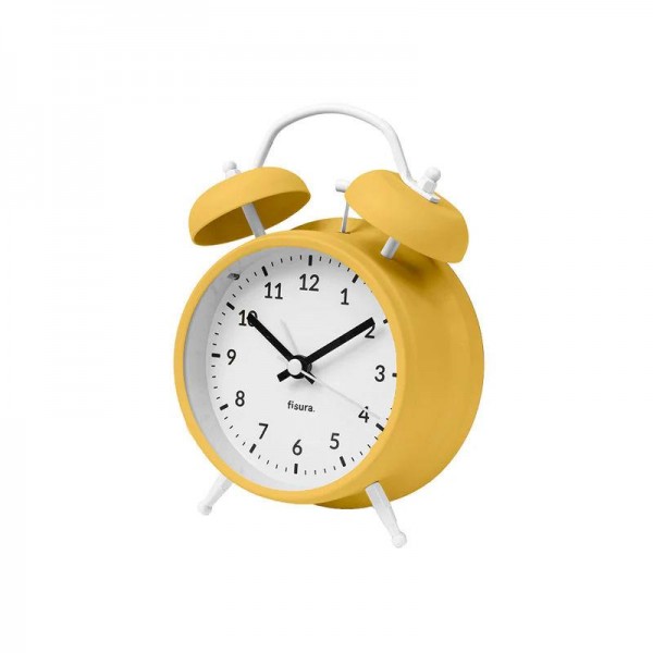 Fisura Retro Alarm Clock Yellow