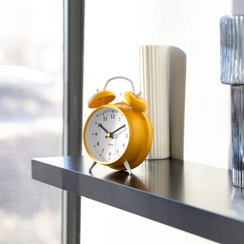 Fisura Retro Alarm Clock Yellow