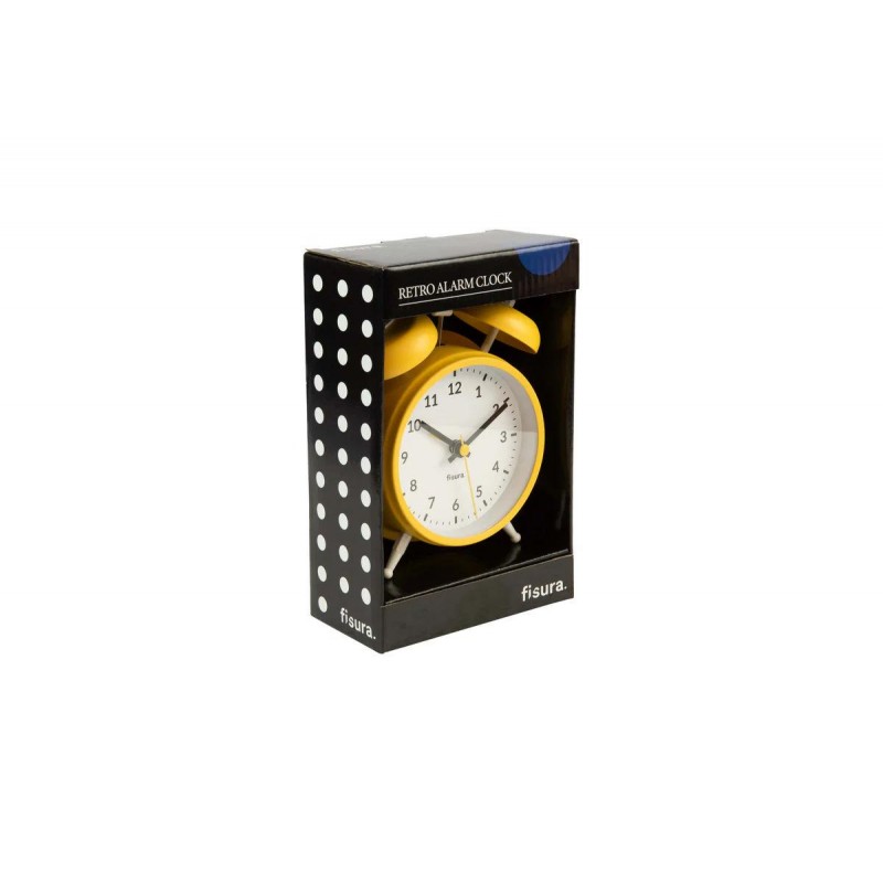Fisura Retro Alarm Clock Yellow