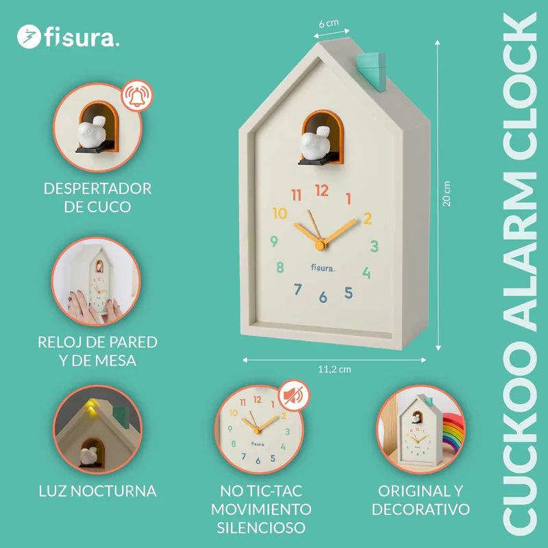Fisura Cuckoo Alarm Clock Multicoloured Fisura Cuckoo Alarm Clock Multicoloured