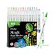 Ohuhu Acrylic Paint Markers Cotton-core Σετ 36 Ακρυλικών Μαρκαδόρων Brush / Dot