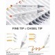 Ohuhu Art Markers Σετ 120 Μαρκαδόροι Διπλής Fine-Chisel Μύτης σε Κασετίνα