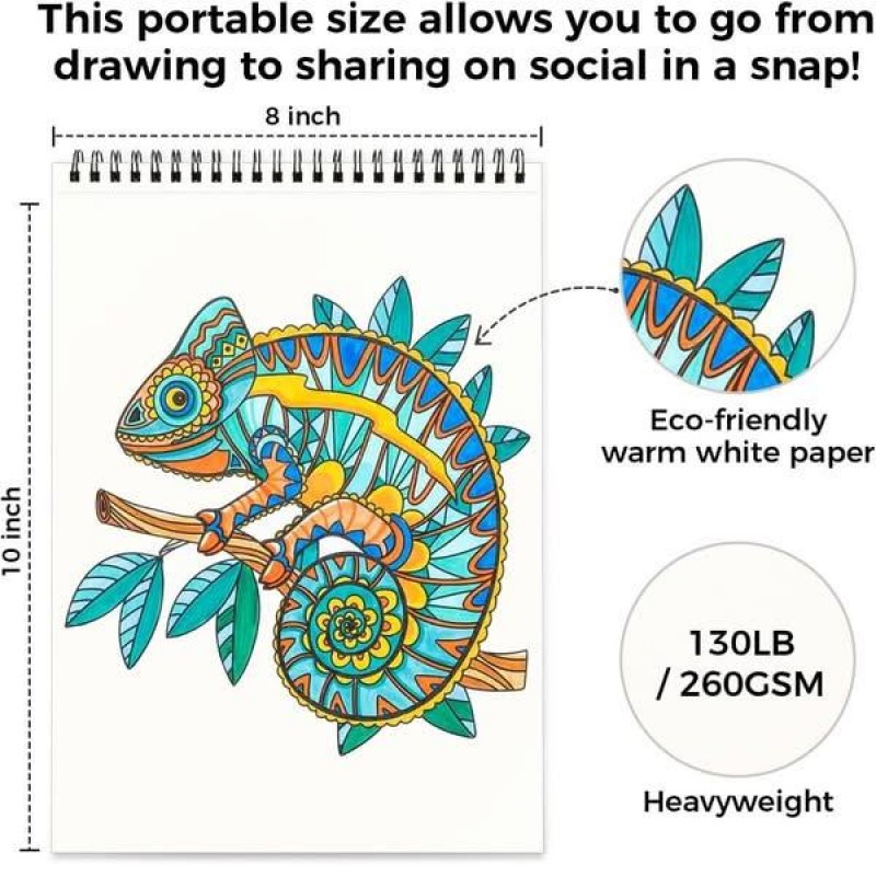 Ohuhu Βιβλίο Ζωγραφικής Animals and Mandala Ohuhu Βιβλίο Ζωγραφικής Animals and Mandala