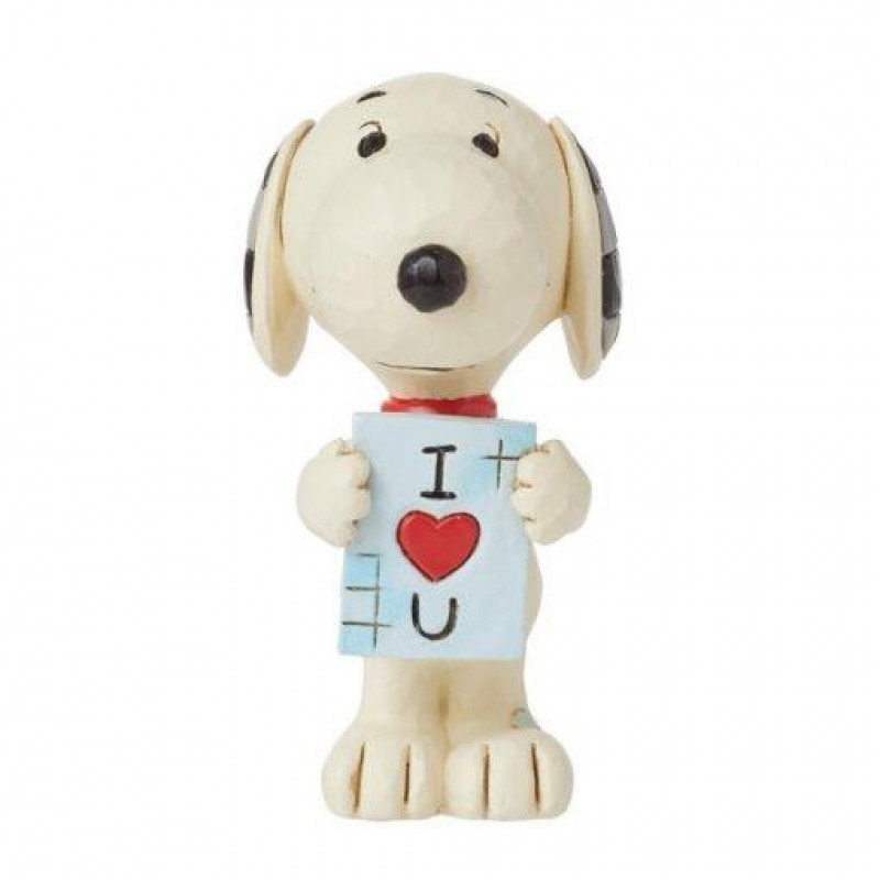 Φιγούρα Snoopy with I Love You Sign Mini Figurine 8 cm