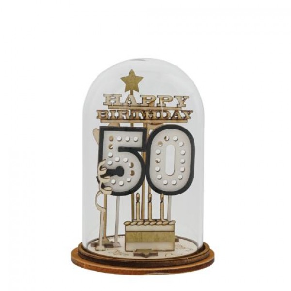 Kloche Διακοσμητικό Happy 50th Birthday 8.5cm Kloche Διακοσμητικό Happy 50th Birthday 8.5cm