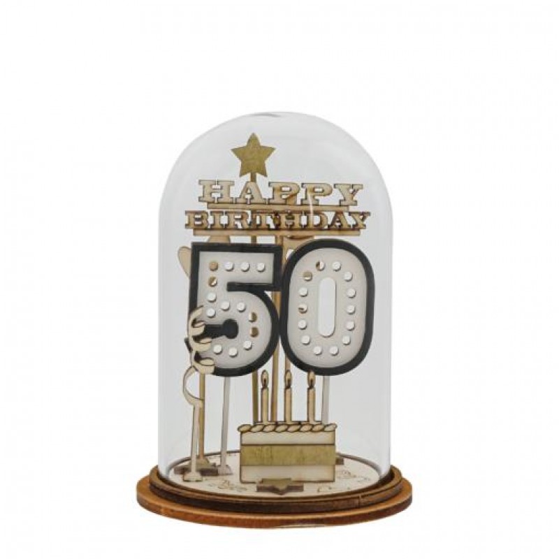 Kloche Διακοσμητικό Happy 50th Birthday 8.5cm