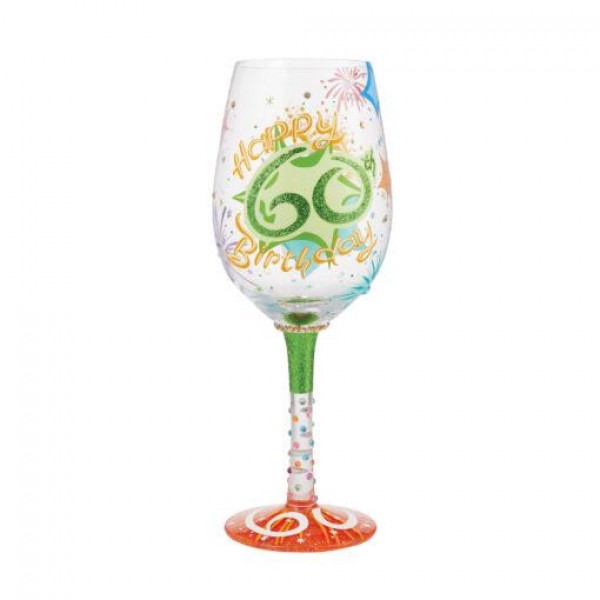 Lolita Happy 60th Wine Glass 22,5 cm