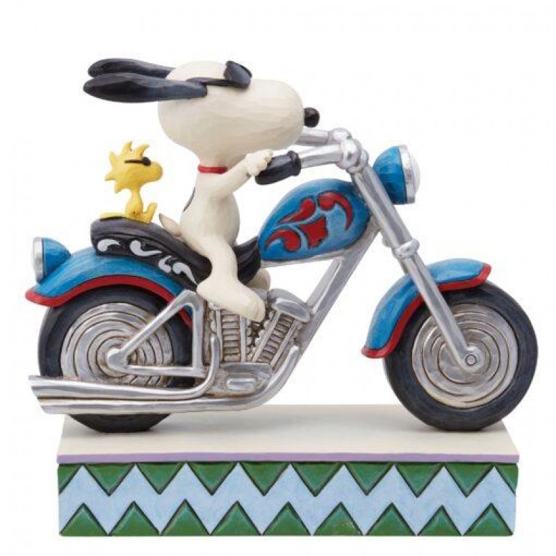 Φιγούρα Snoopy Cool Riders Snoopy Riding Motorcycle 15 cm
