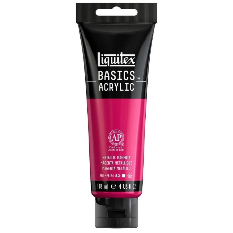 Liquitex Basics 118ml Acrylic 342 Metallic Magenta