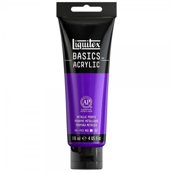 Liquitex Basics 118ml Acrylic 340 Metallic Purple Liquitex Basics 118ml Acrylic 340 Metallic Purple