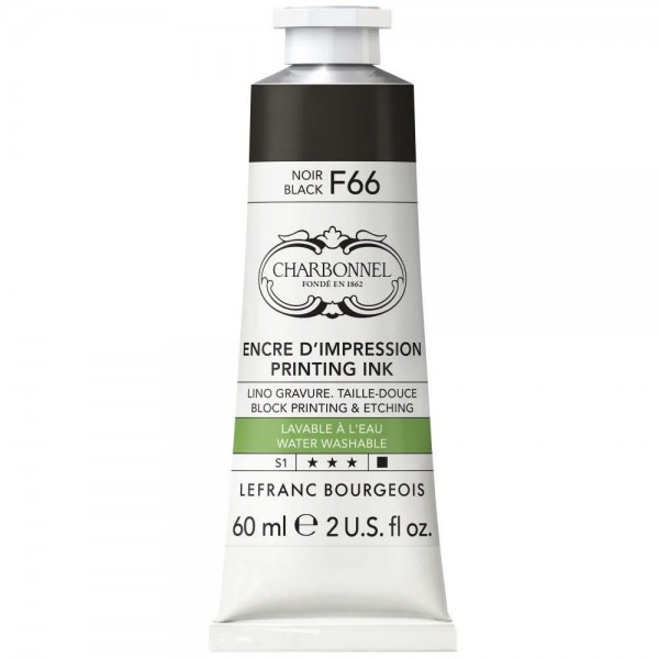 Charbonnel 60ml Μελάνι Τυπώματος Water Washable Black F66 Series 1 Charbonnel 60ml Μελάνι Τυπώματος Water Washable Black F66 Series 1