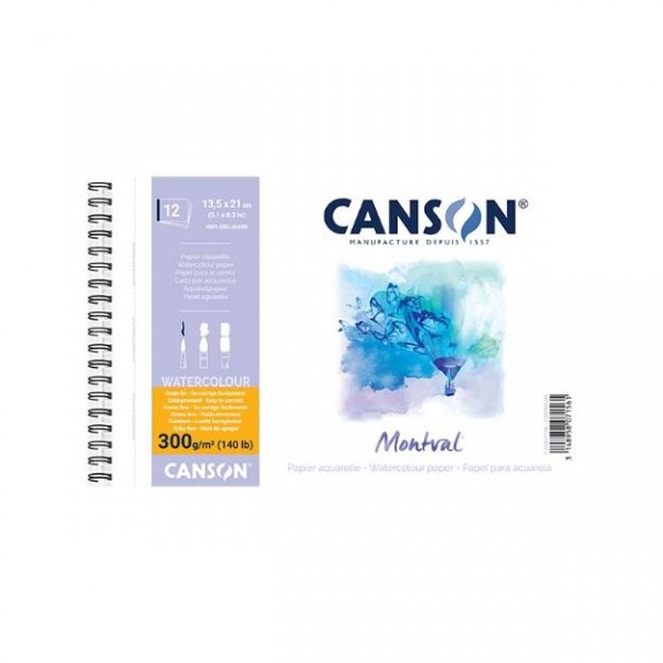 Μπλοκ Ακουαρέλας Montval CP Σπιράλ 300gr 13,5x21cm 12φ