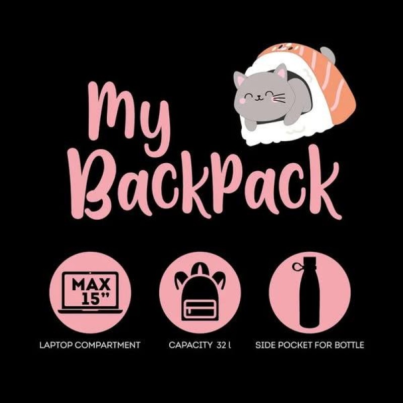 Legami Σακίδιο Πλάτης My Backpack - Sushi Cat Legami Σακίδιο Πλάτης My Backpack - Sushi Cat