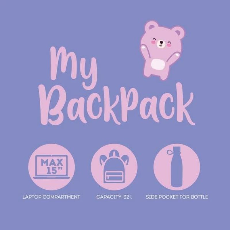 Legami Σακίδιο Πλάτης My Backpack - Teddy Bear Legami Σακίδιο Πλάτης My Backpack - Teddy Bear