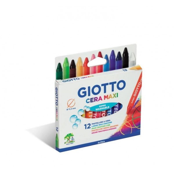 Giotto Cera Maxi Κηρομπογιές 12τεμ Giotto Cera Maxi Κηρομπογιές 12τεμ