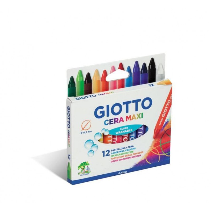 Giotto Cera Maxi Κηρομπογιές 12τεμ Giotto Cera Maxi Κηρομπογιές 12τεμ