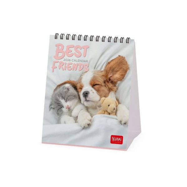 Legami 2026 Desk Calendar - Best Friends - 12x14,5cm Legami 2026 Desk Calendar - Best Friends - 12x14,5cm