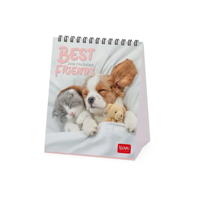 Legami 2026 Desk Calendar - Best Friends - 12x14,5cm
