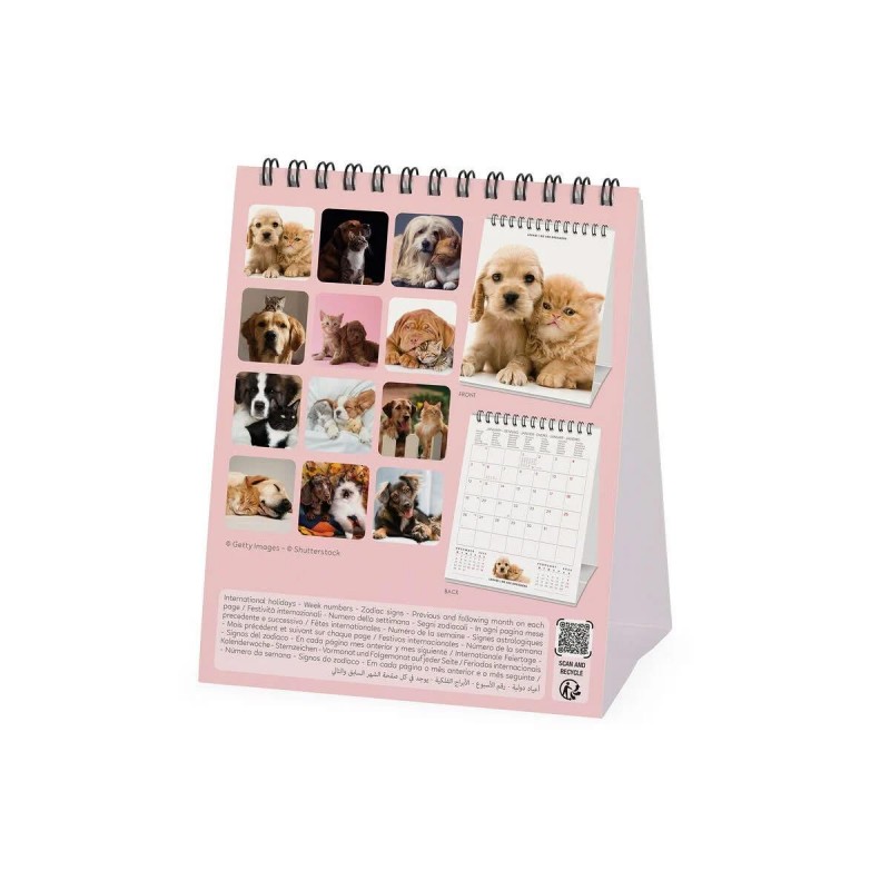 Legami 2026 Desk Calendar - Best Friends - 12x14,5cm