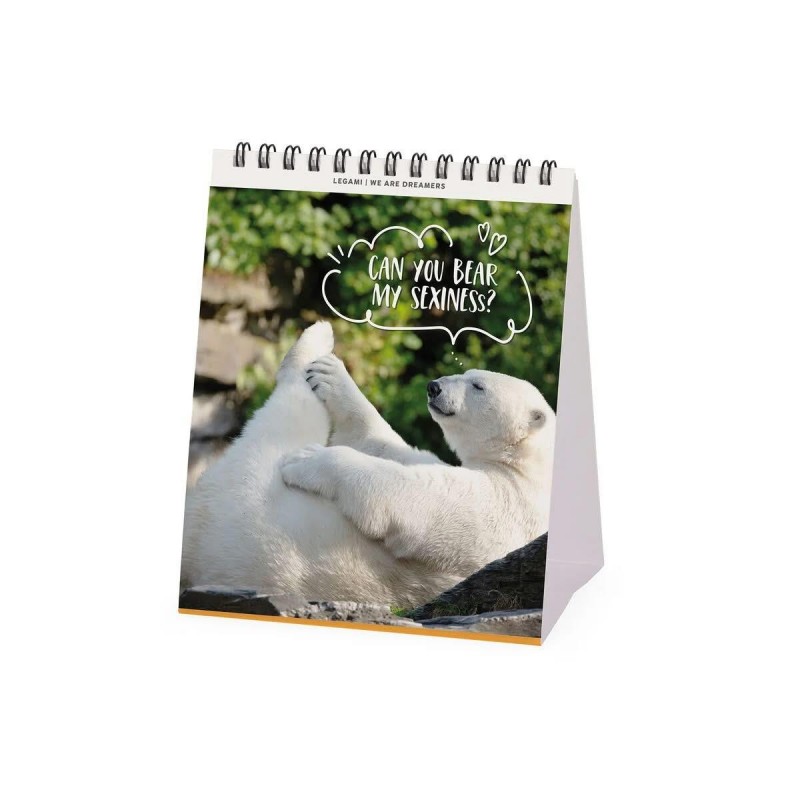 Legami 2026 Desk Calendar - Take It Easy - 12x14,5cm