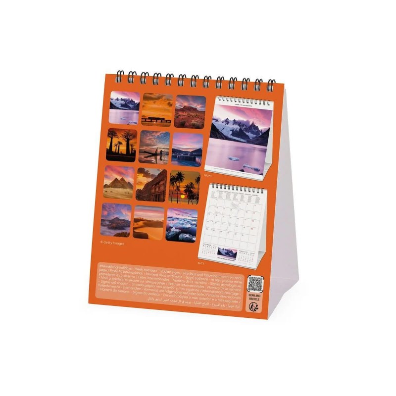 Legami 2026 Desk Calendar - Sunsets - 12x14,5cm