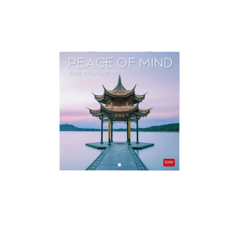 Legami 2026 Wall Calendar - Peace Of Mind - 18x18cm