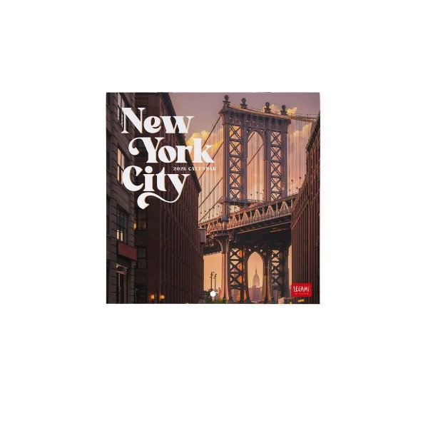 Legami 2026 Wall Calendar - New York - 18x18cm Legami 2026 Wall Calendar - New York - 18x18cm