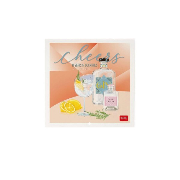 Legami 2026 Wall Calendar - Cheers - 18x18cm Legami 2026 Wall Calendar - Cheers - 18x18cm