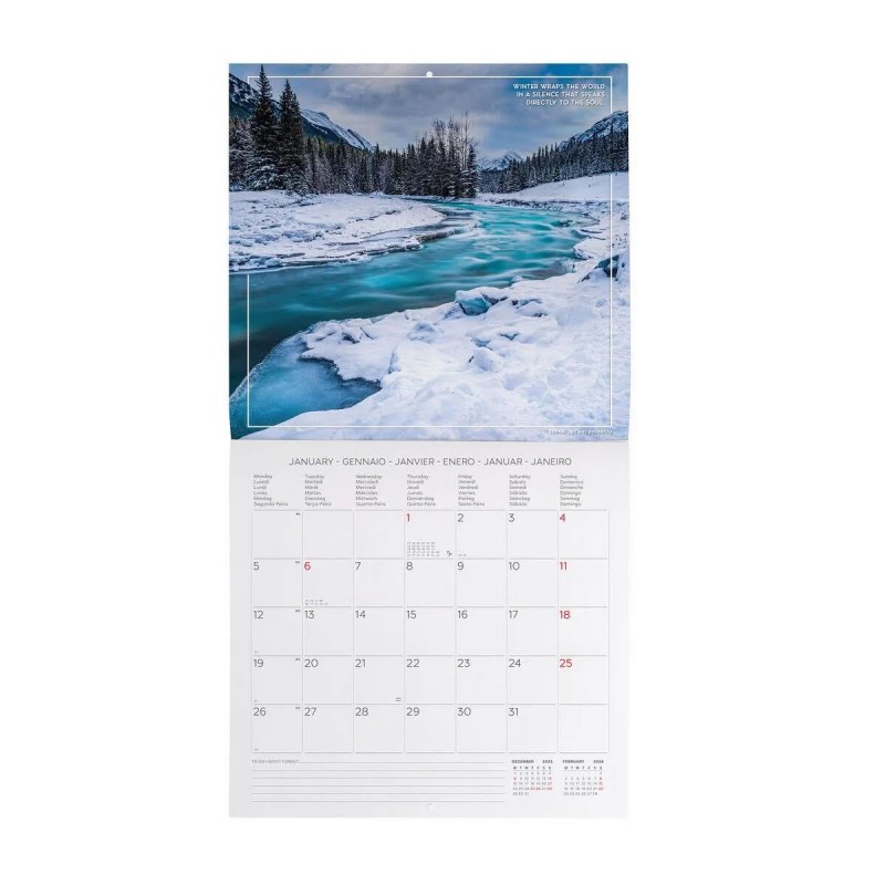 Legami 2026 Wall Calendar - 4 Seasons - 30x29cm