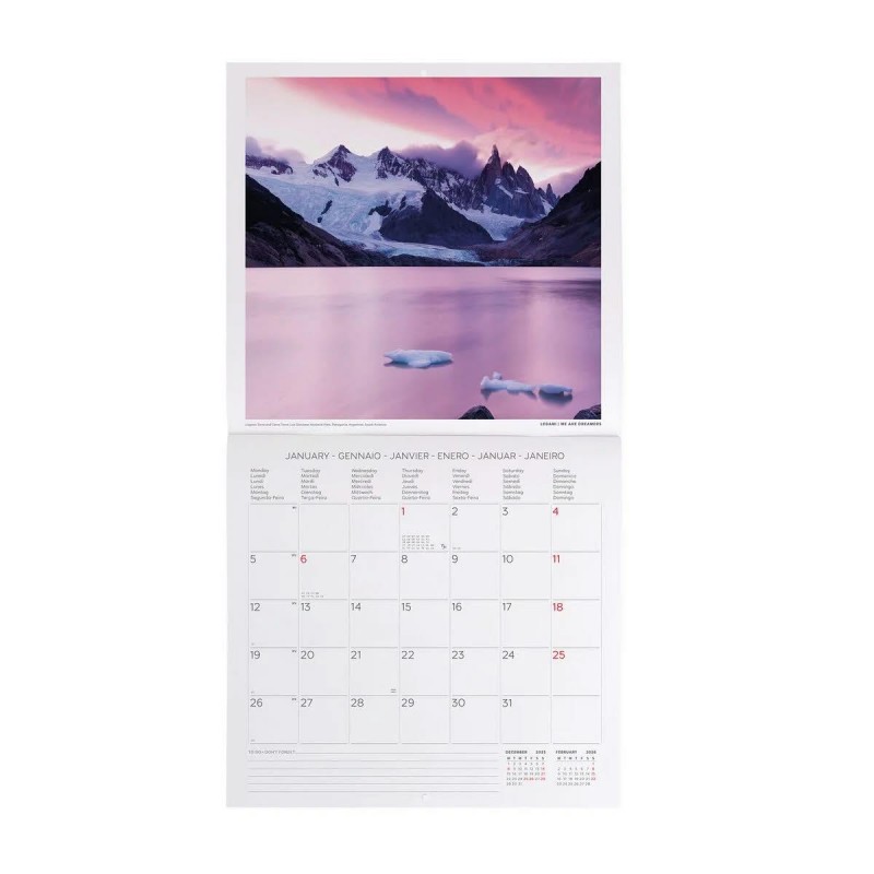 Legami 2026 Wall Calendar - Sunsets - 30x29cm