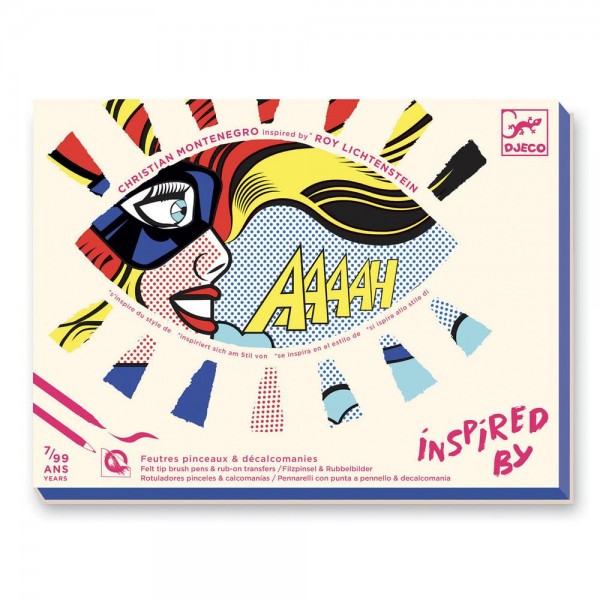 Djeco Inspired by - Ζωγραφική με μαρκαδόρους Lichtenstein - Σούπερ ήρωες Djeco Inspired by - Ζωγραφική με μαρκαδόρους Lichtenstein - Σούπερ ήρωες